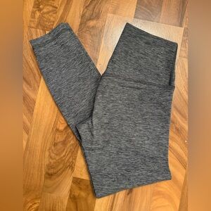 Lululemon Align High Rise Leggings Heathered Black Size 6 7/8